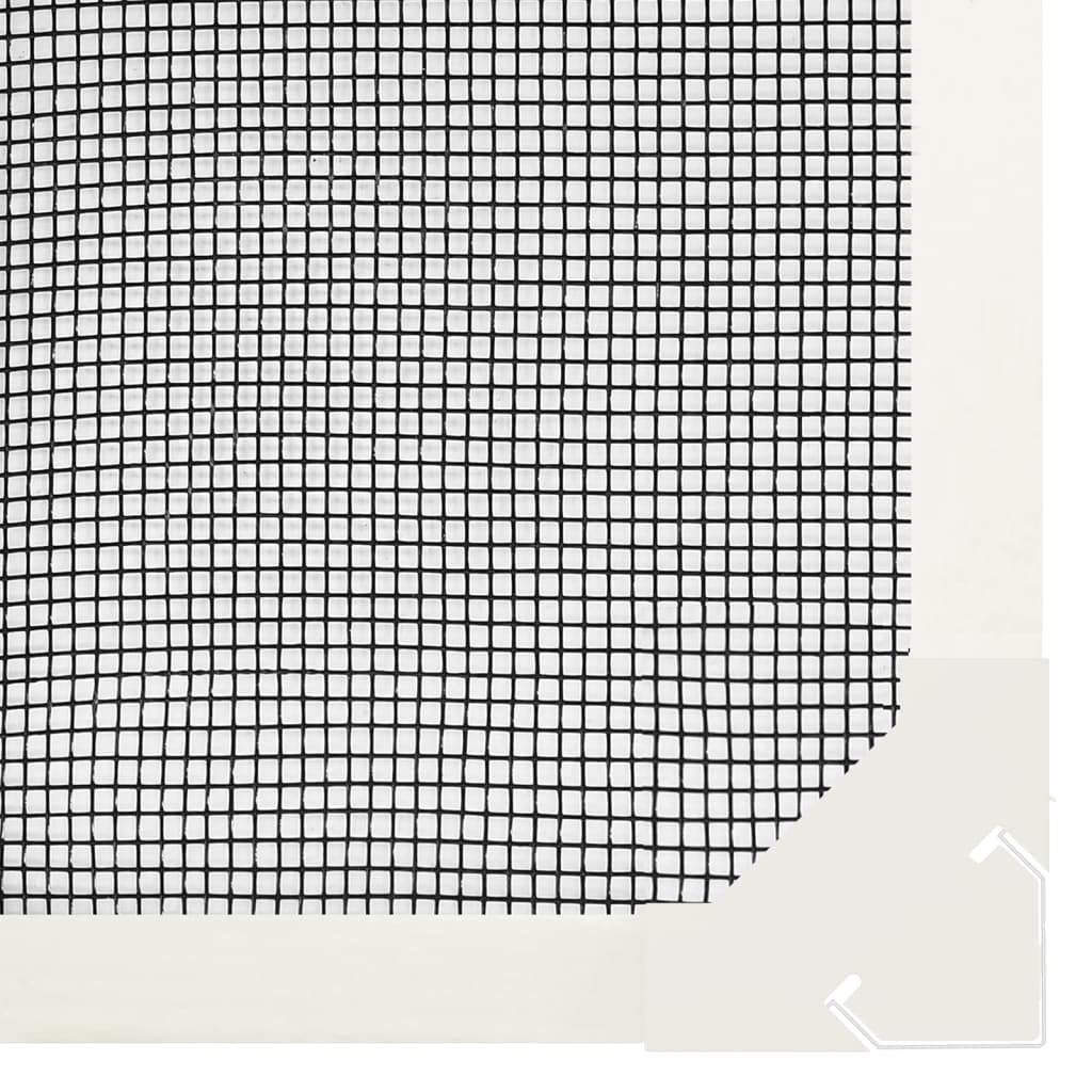 Insektenschutzgitter Fenster Weiß 80x140 cm Magnet-Fliegengitter für Türen Balkon Terrasse Schlafzimmer Kinderzimmer langlebiges UV-beständiges Moskitonetz