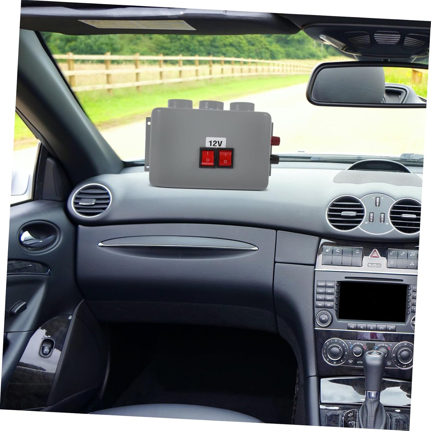 Car Heater Windshield Defogger 12v Electric Demister Fan Low Noise Overheating Protection for Cold Weather