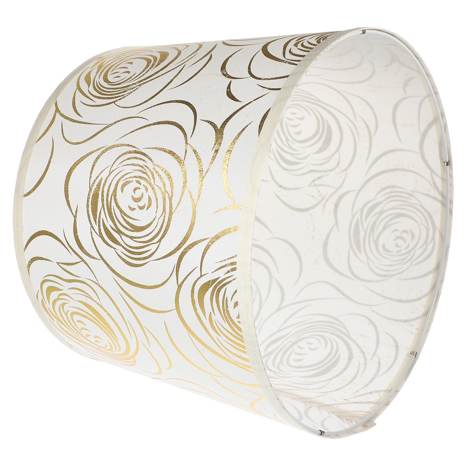 OUNONA Pantalla de Lámpara Decorativa Flores Pequeña Pantalla de Luz de Gasa Broncínea y Hierro Clara para Lámpara de Mesa Bar Dormitorio Decoracion Verano