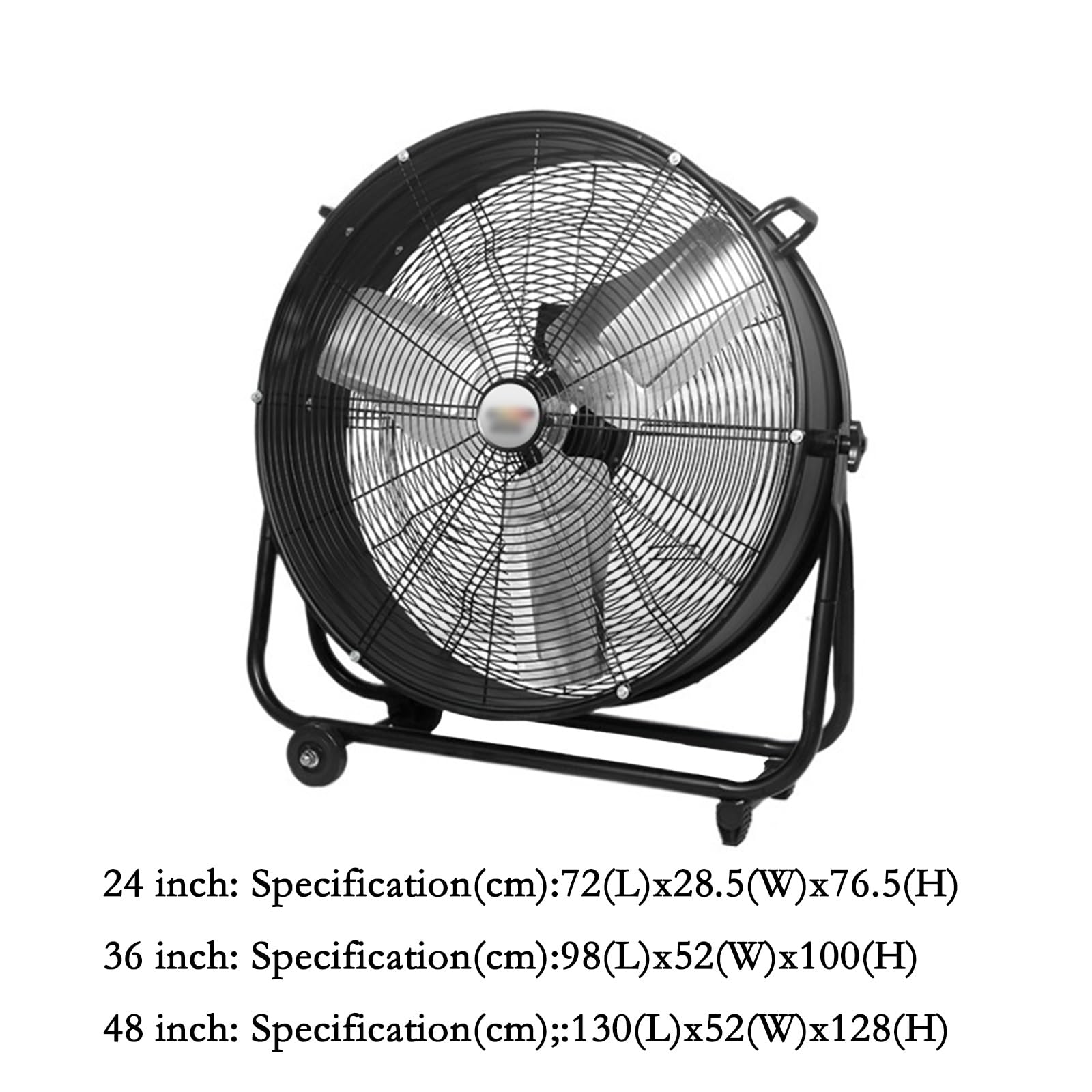 Ventilador de pie Ventilador de Piso eléctrico Comercial Paddy Ventilador Industrial silencioso Comercial (24 Pulgadas)