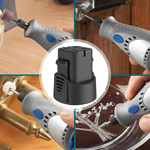 Miniatura 6 de CREABEST Paquete de 2 baterías miniMite de 3500 mAh Ni-MH de 4.8 voltios compatibles con Dremel 755-01 7300-N/8 MiniMite 7300-PT para mascotas