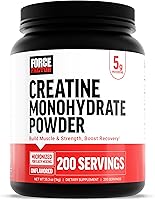 Vista 16 de Force Factor Polvo de Monohidrato de Creatina, Dosis de 5g Micronizada para Apoyar el Crecimiento Muscular, Fuerza, Recuperación, Salud Cognitiva