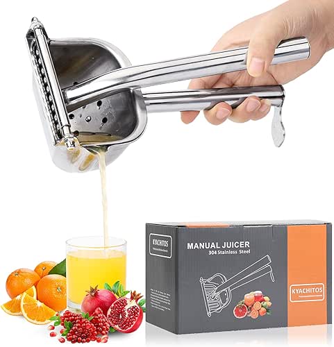 Large Lemon Squeezer, 304 Stainless Steel Citrus Juicer, Heavy duty