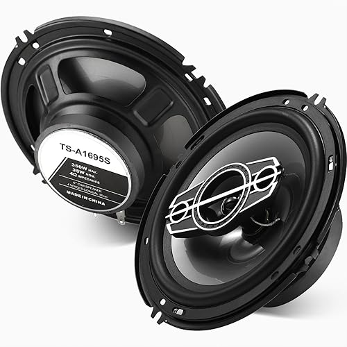 Altavoces coaxiales para automóvil de 6 pulgadas de 4 vías, altavoces de audio para automóvil de 350 vatios con tweeters de cúpula PEI, altavoz
