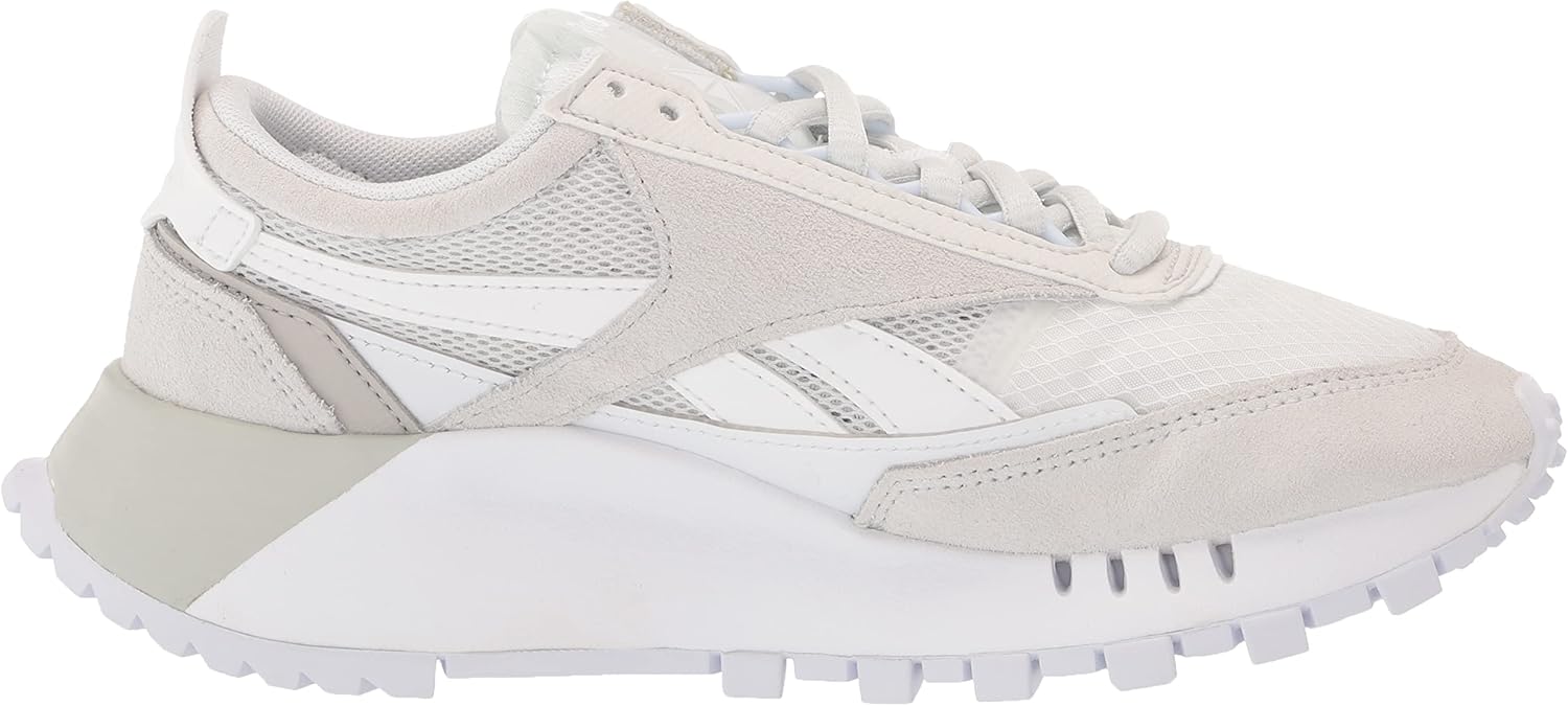 Reebok Women's Classic Legacy Sneaker 5 Women/3.5 Men White/True Grey/Skull Grey