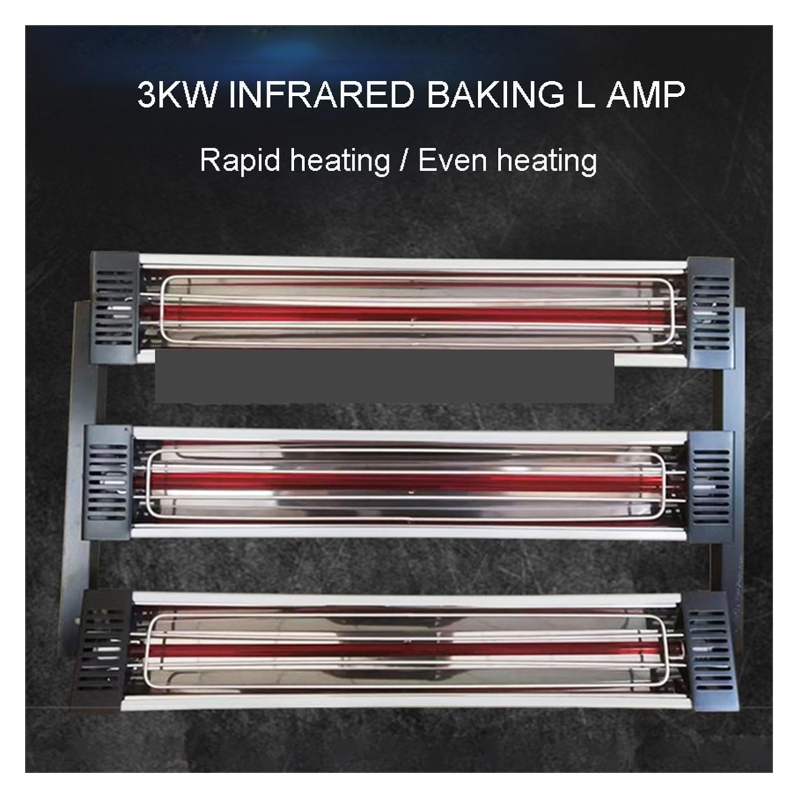Lampa Utwardzająca, 3000W Lampa Na Podczerwień Do Utwardzania Lakieru Samochodowego Pieczenia Ciepła Naprawy Grzejnik Nadwozie Samochodu(5pcs 50cm lamp tubes)