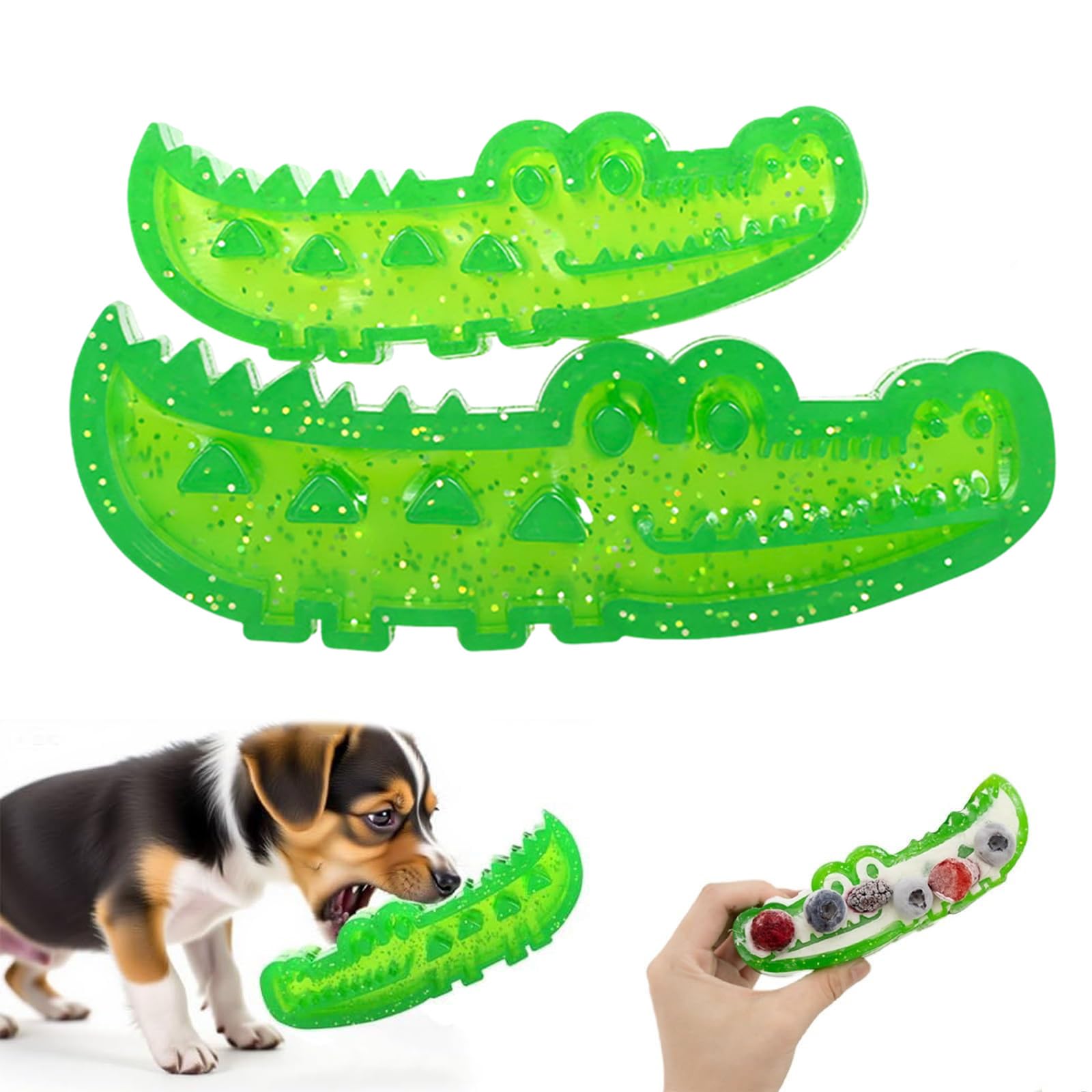 Juguete de rompecabezas de alimentación lenta para perros, juguete masticable de cocodrilo para perros grandes, medianos y pequeños, entrenamiento de masticación, juguete interactivo para diversión y