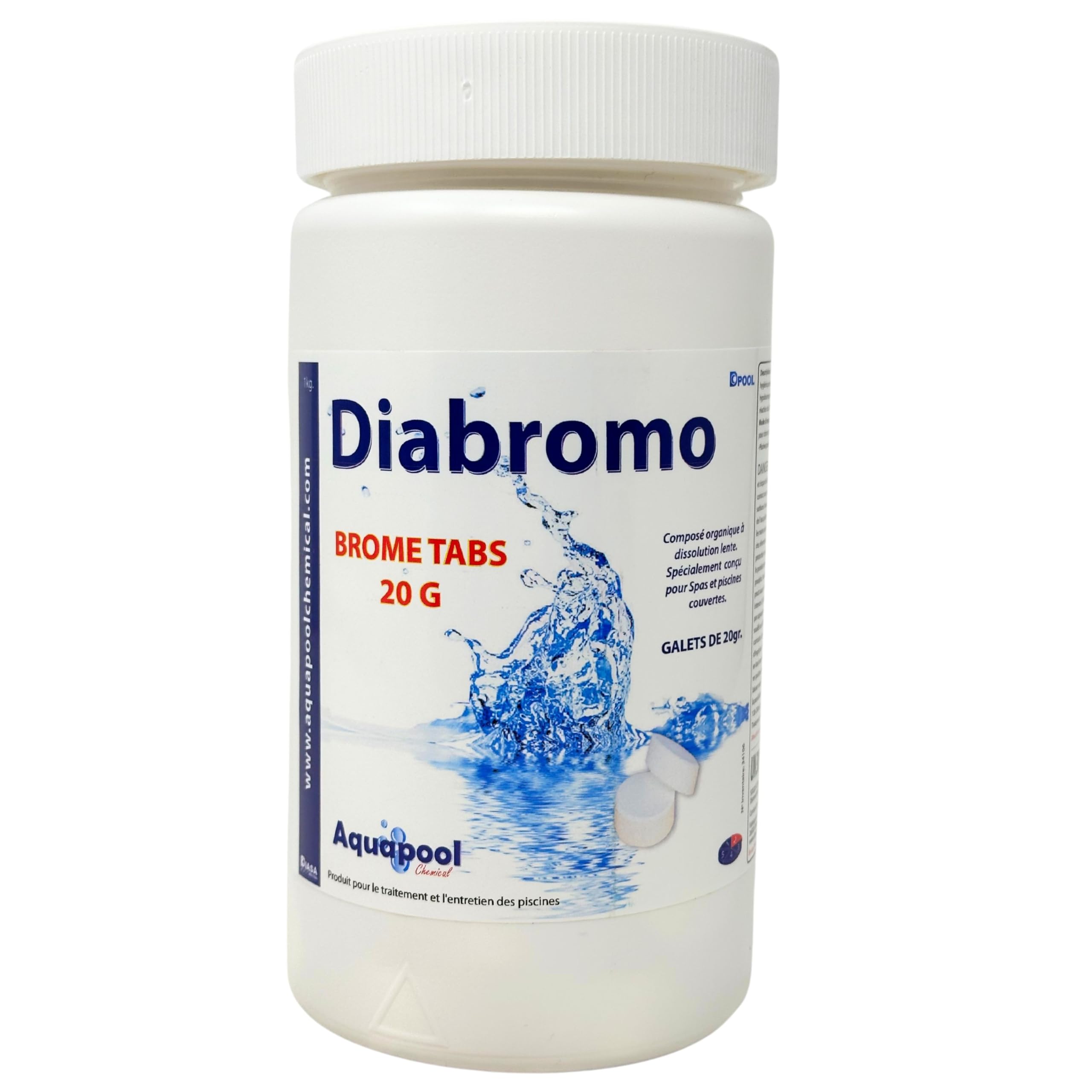 Diabromo: Brominated Disinfectant for Pools. 1 Kg Can