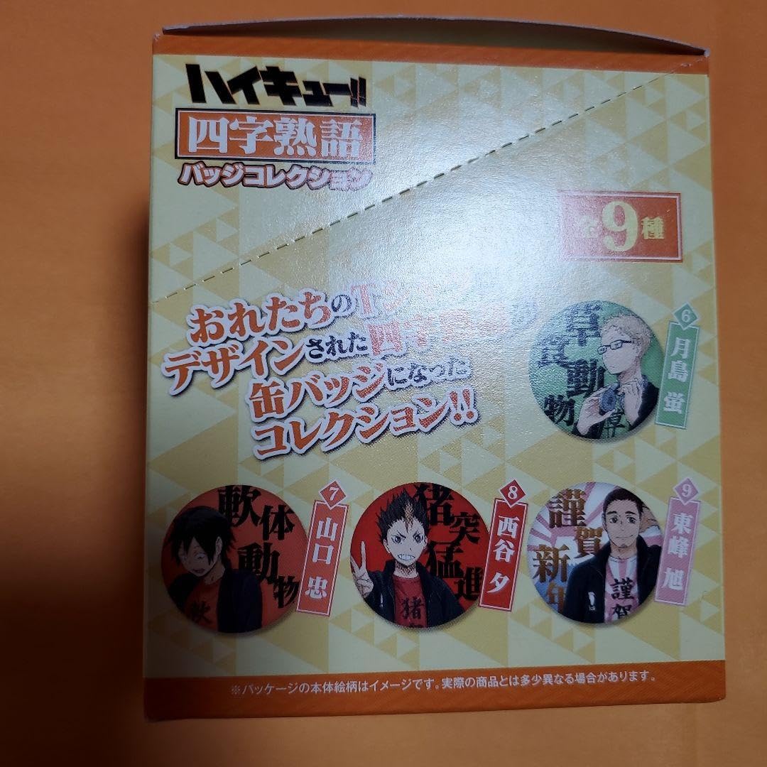 Amazon | ハイキュー 四字熟語 バッジコレクター 缶バッジセット  
