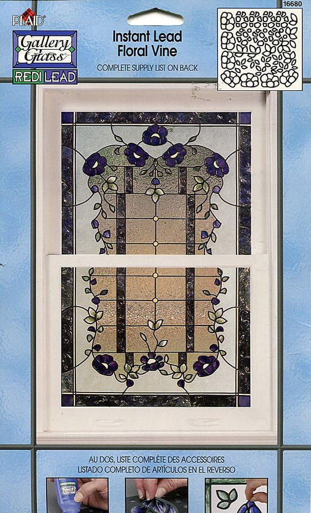 Gallery Glass Redi Lead Instant Lead Floral Vine