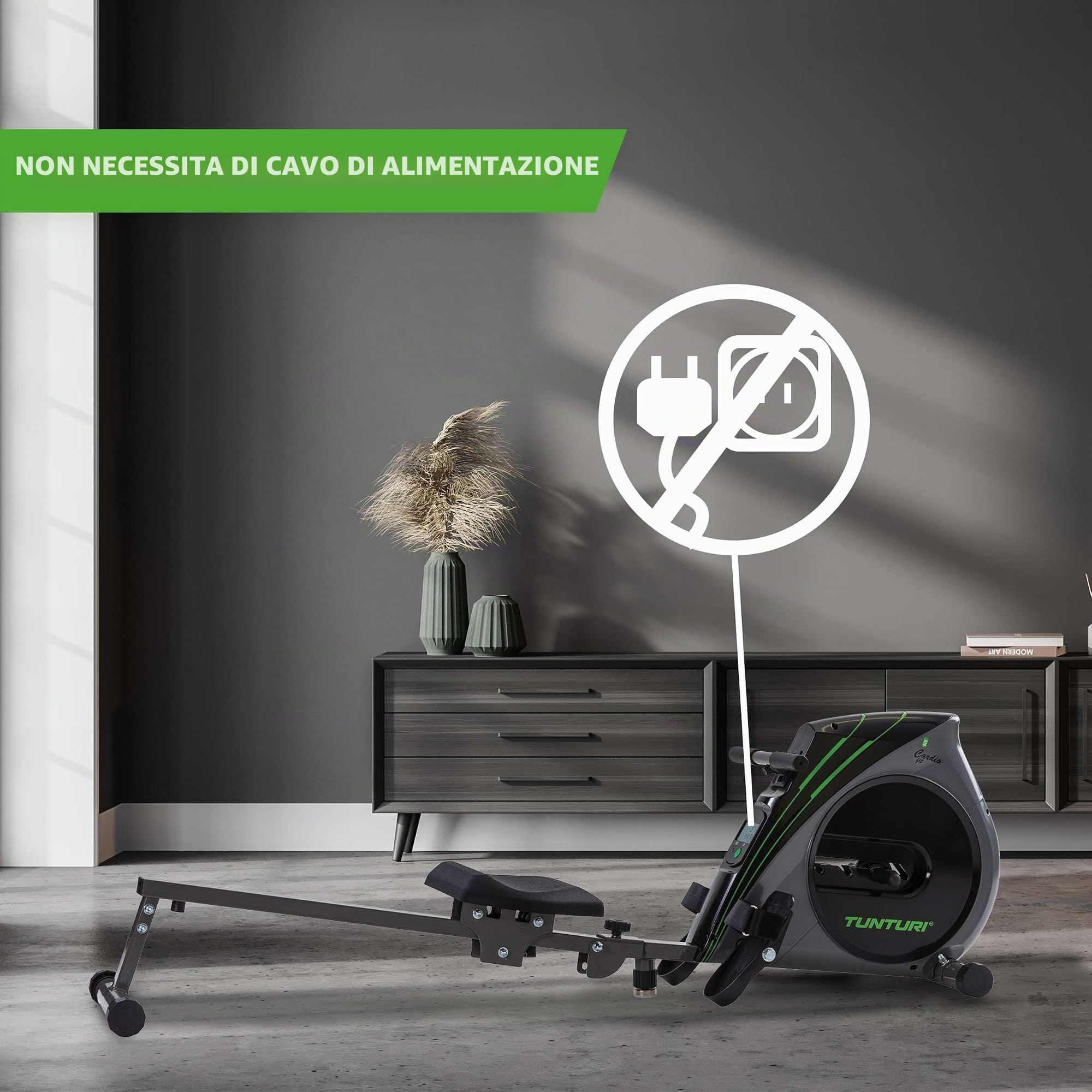Cardio Fit R20 Vogatore da casa Pieghevole - Rower Pieghevole