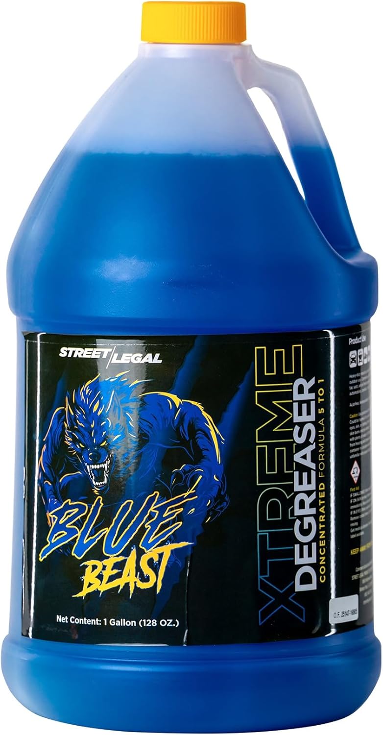 Blue Beast Xtreme Degreaser – Industrial Strength Cleaner for Engines, Machinery, Tools & More – 1 Gallon Premium Concentrate