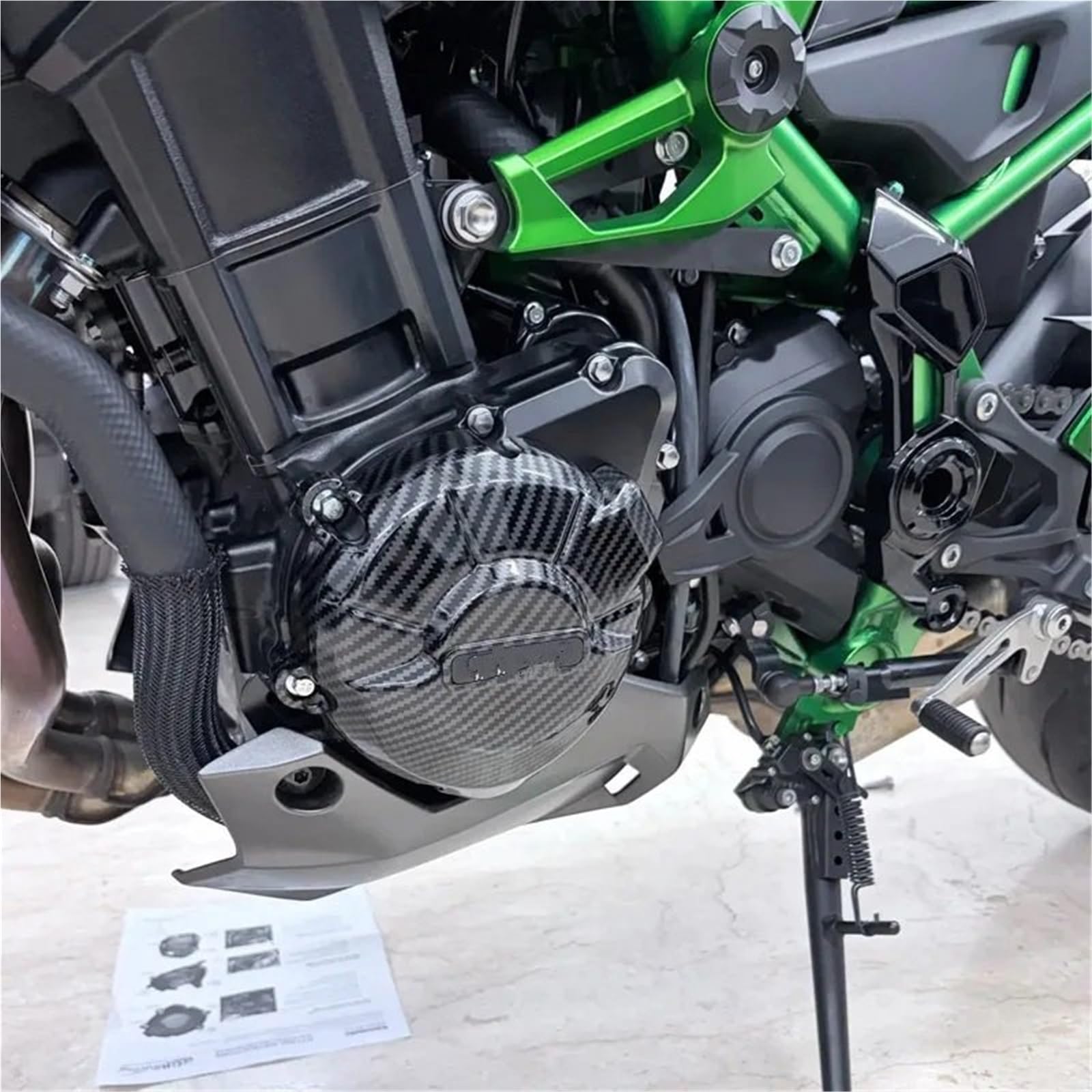 protezione forcella Adatto per KAWASAKI GB Racing Z900 2017-2026 2018 2025 Moto Custodia protettiva coperchio motore(Set S)