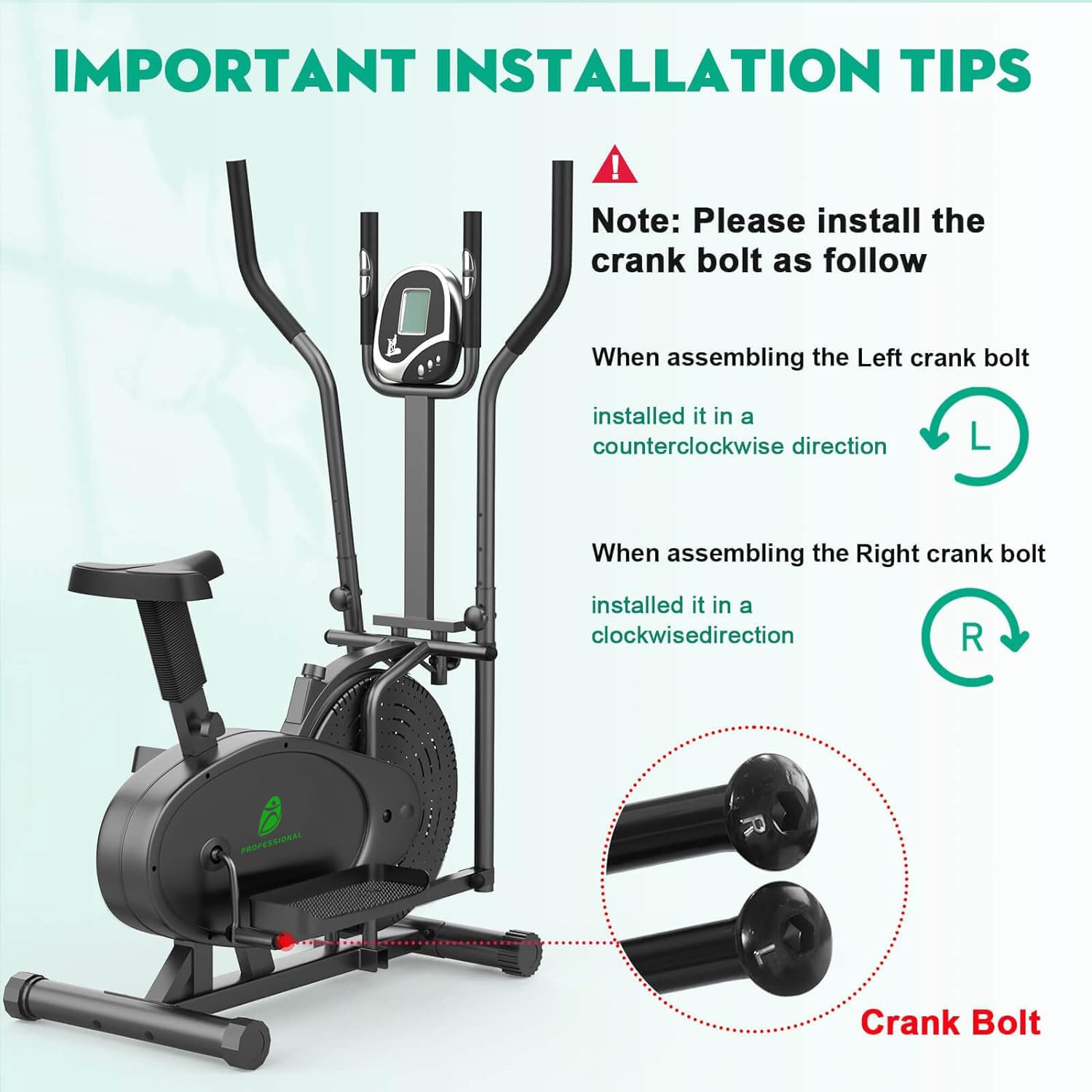 NEEZEE Vélo elliptique pour la Maison Vélo d'appartement avec Smart LCD Monitor, siège, vélo elliptique pour Tout Le Corps, entraînement de Fitness