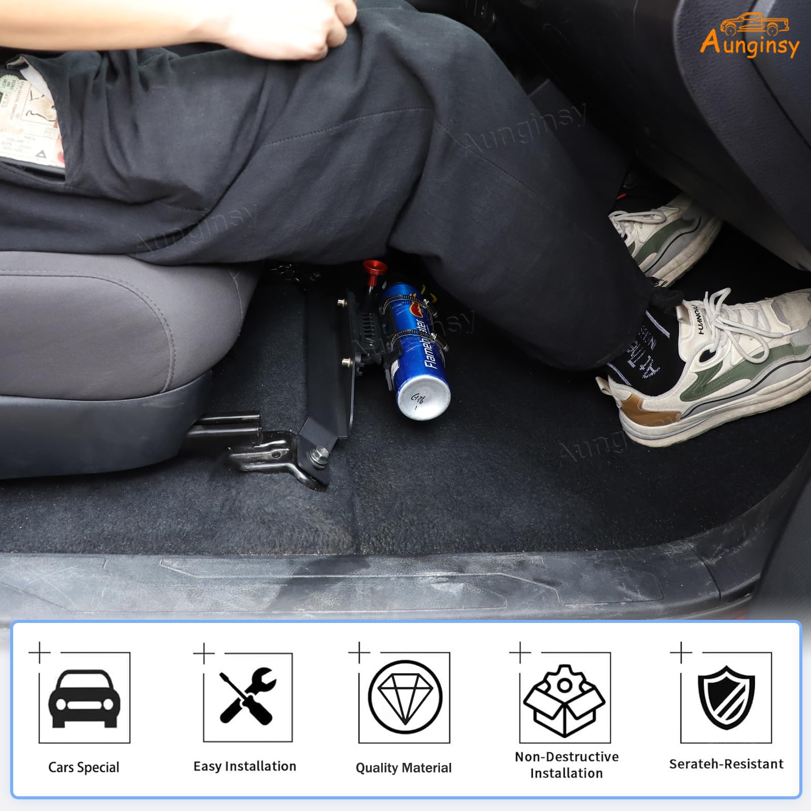 Car Under Seat Fire Extinguisher Holder Mount Bracket For FORD Maverick 2022-23 - View #5