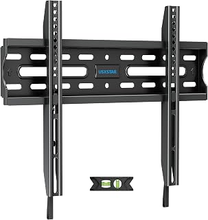 USXSTAR Fixed TV Wall Mount for 26-60 Inch TVs, Ultra Slim Low Profile Bracket with Quick Release, 99 lbs Capacity, VESA 400x400, Fits 16" Wood Studs