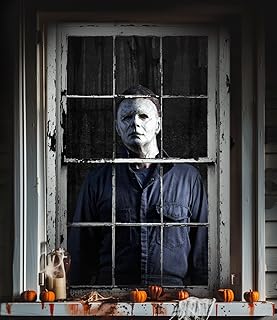 MCJC Halloween Horror Curtain, Halloween Decoration,Window Door Cover