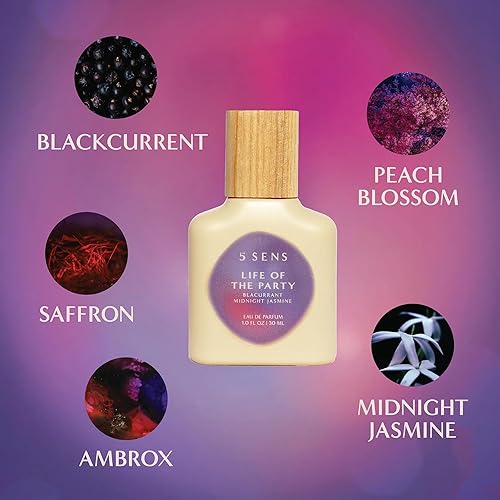 Miniatura 3 de 5 SENS Life of the Party Eau de Parfum (1.0 fl oz) Fragancia fina limpia y duradera Floral afrutado con grosella negra, flor de melocotón