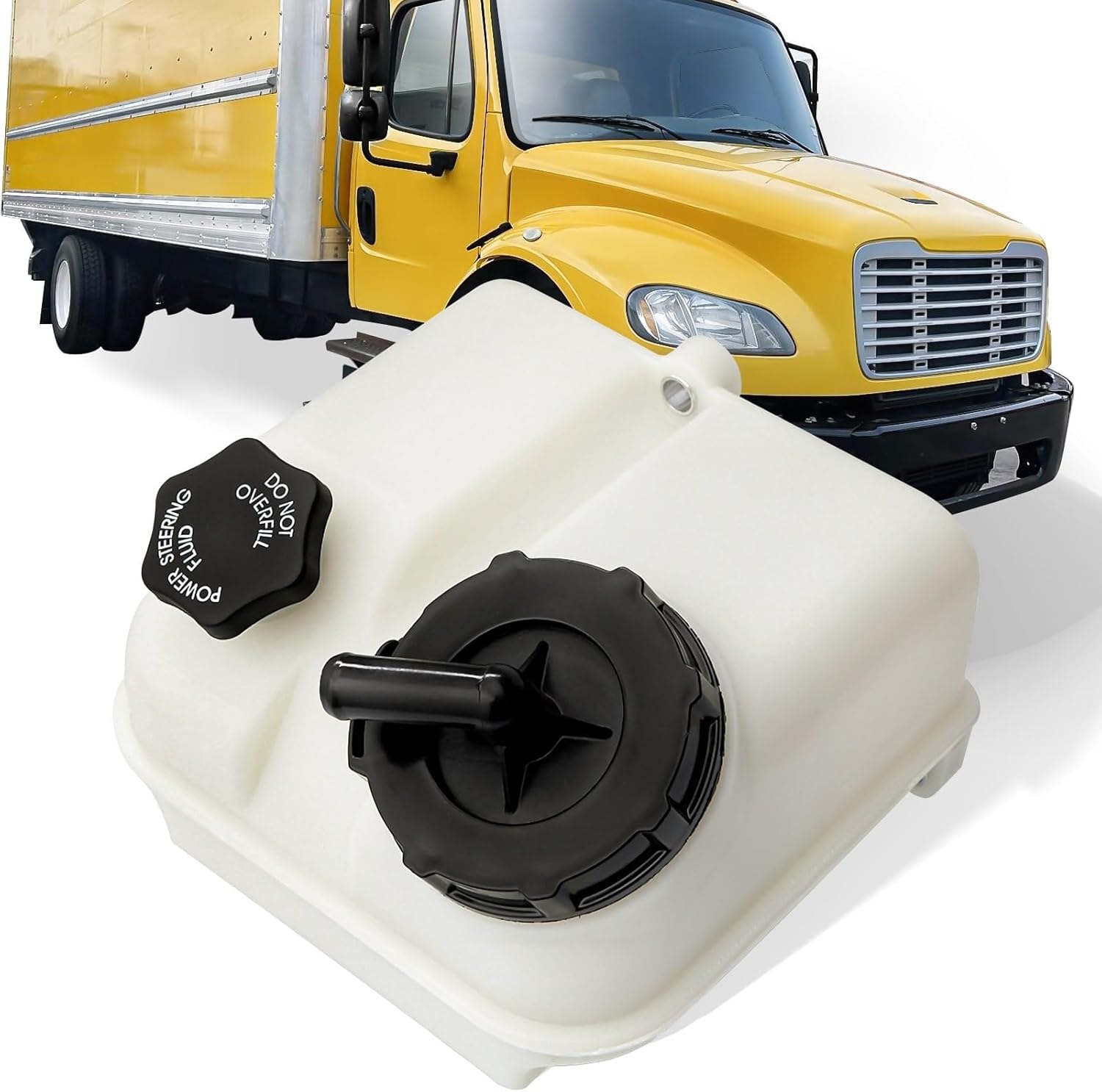 High Soar 603-5206 Power Steering Reservoir Tank Fits for Freightliner M2 2008-2014, ‎575.1076; A1414796003; A1419133000