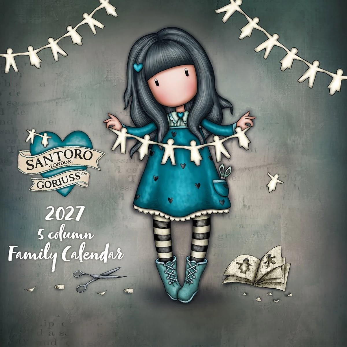 Carousel Worldwide 2027 Gorjuss Wall Planner, Month to View