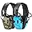 ZOHAN EM054 Electronic Shooting Ear Protection with 4X Sound Amplification 2 Pack,Slim Active Noise Reduction Earmuffs for Gun Range
