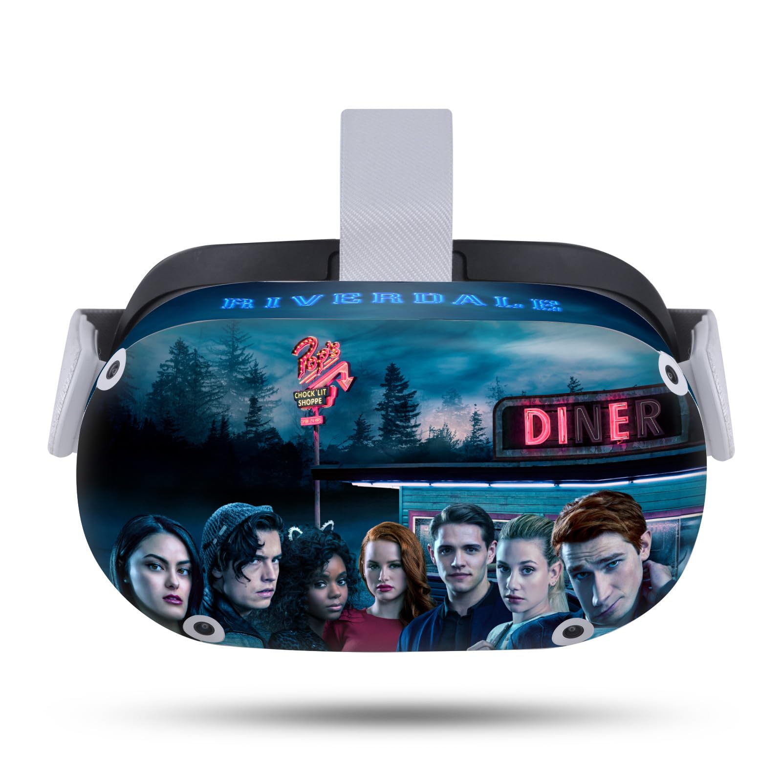 Head Case Designs Officially Licensed Riverdale Group Poster Character and Logo Vinyl Sticker Skin Decal Cover Compatible with Meta Quest 2