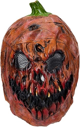 Bbrand Máscaras de látex con cabeza de calabaza para decoración de