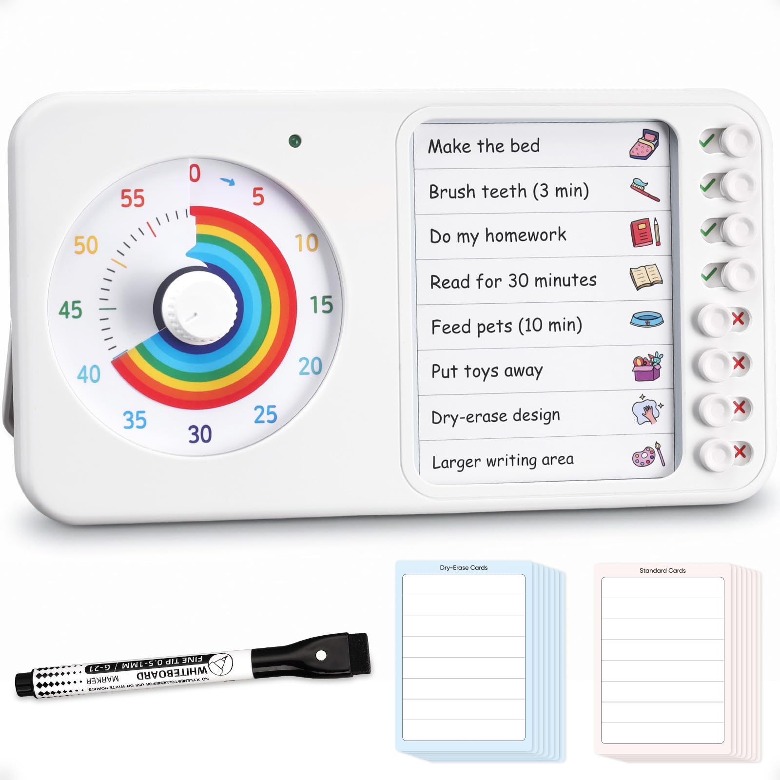 Photo 1 of 2-in-1 Visual Timer ADHD with Task Board, to-Do List, Checklist