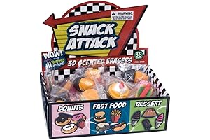 3D Scented Food Erasers for Kids