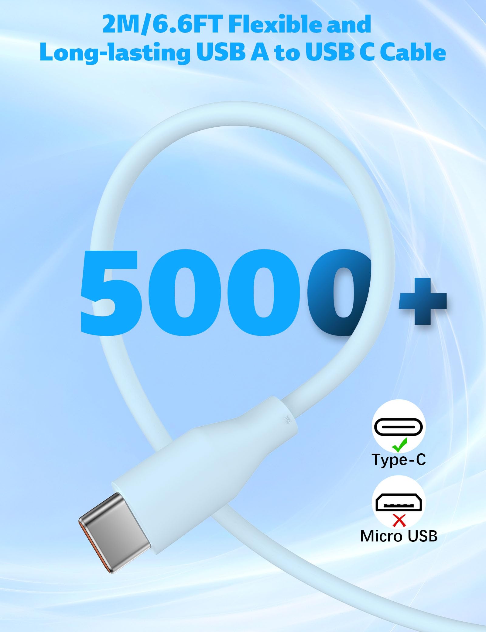 TURBOCHARGE Cavo di ricarica rapida da 120 W 6 A 2 metri USB C cavo di ricarica per Xiaomi Mi14 14Pro Mi13 13T 13Pro Mi12 12Pro Mi11 Redmi Note 13 13 Pro 12 11 10 Poco M6 M5 X5