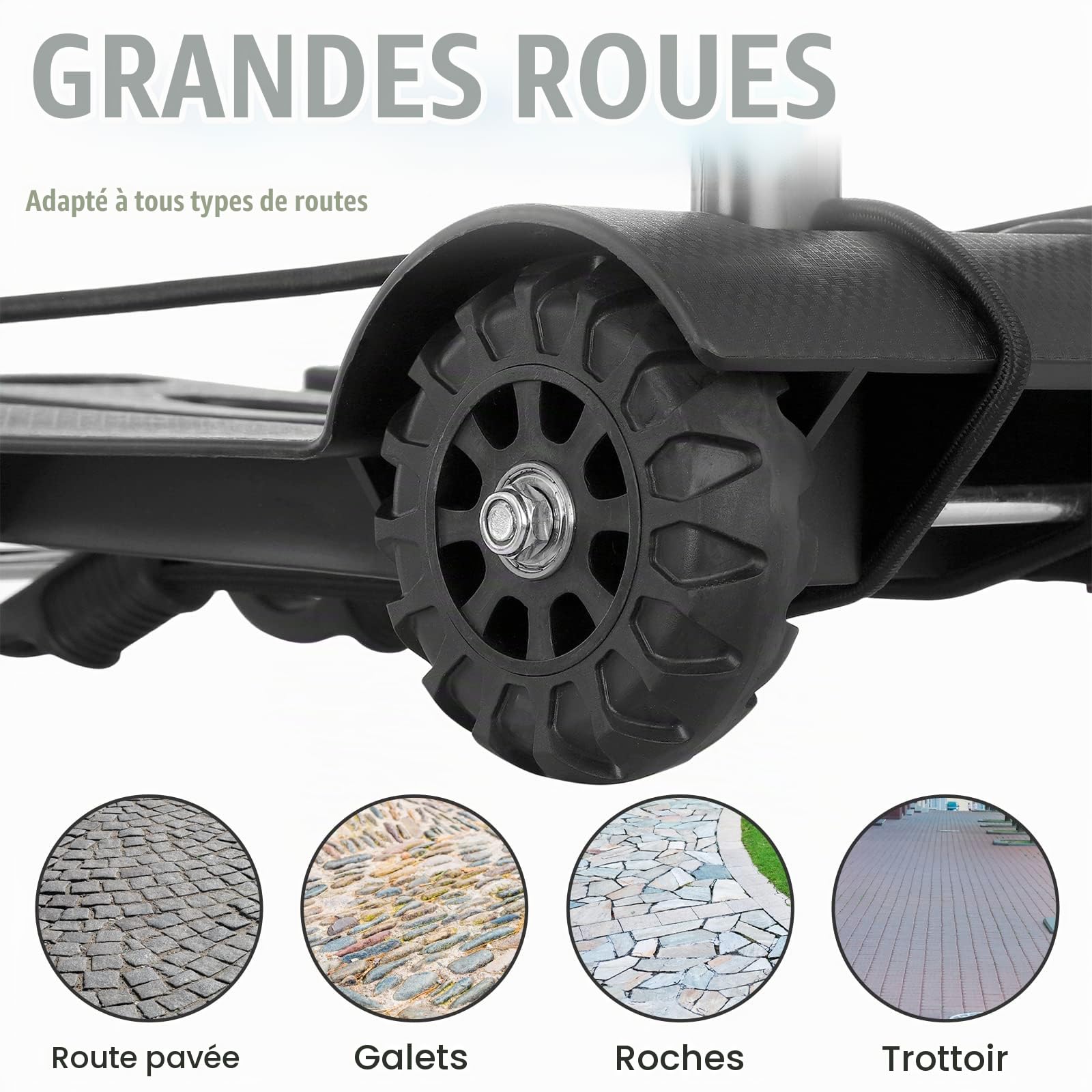 Mini diable pliable - Capacité de charge de 40 kg - Chariot de transport léger et pliable pour bagages, shopping, jardin, maison, bureau