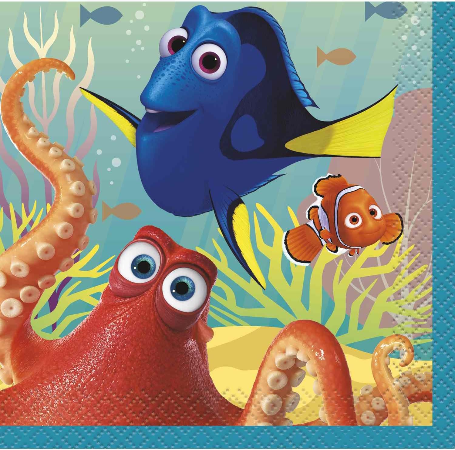 Unique Finding Dory Party Beverage Napkins [16 per pack]