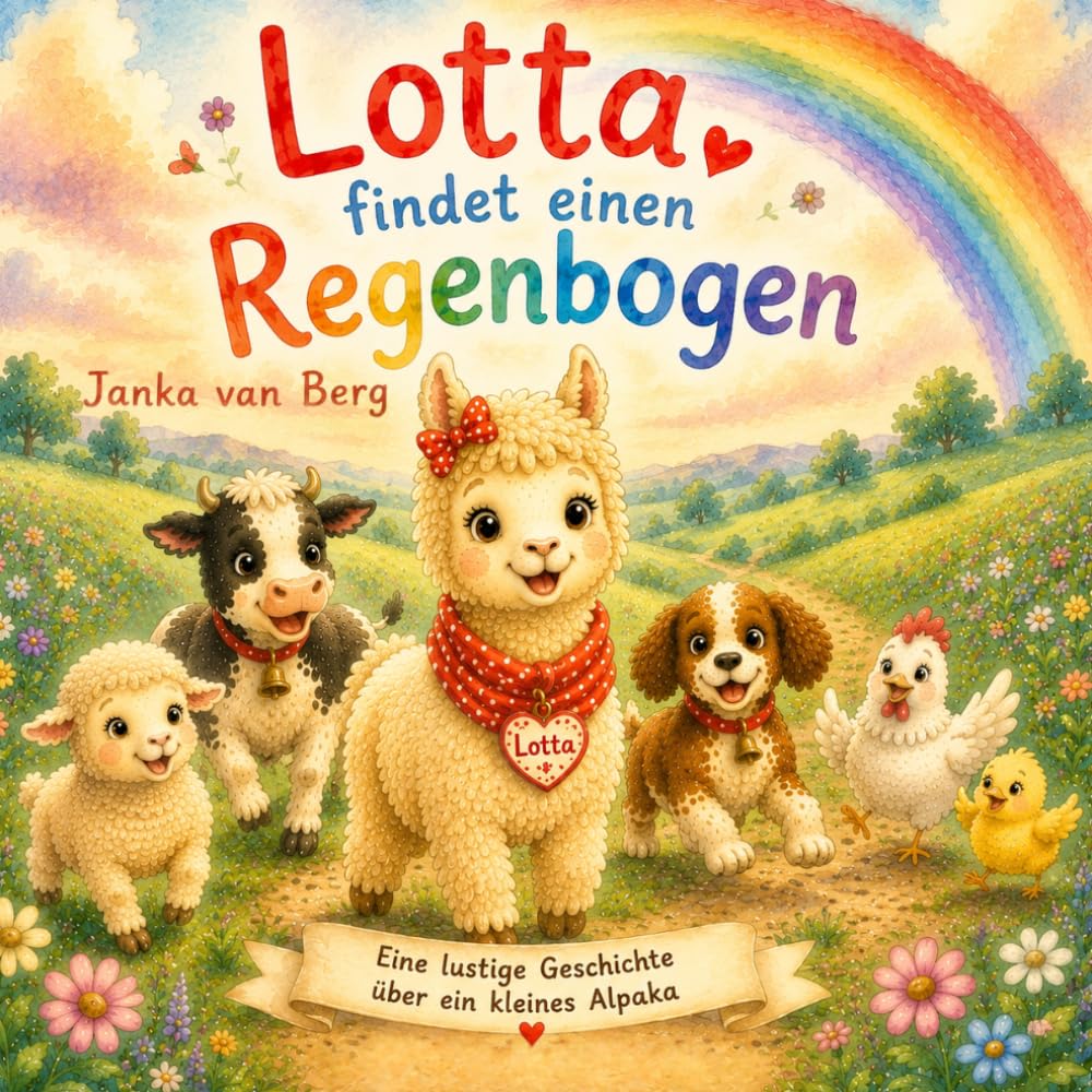 Lotta findet einen Regenbogen: Eine lustige Geschichte über ein kleines Alpaka (Lottas Abenteuer)