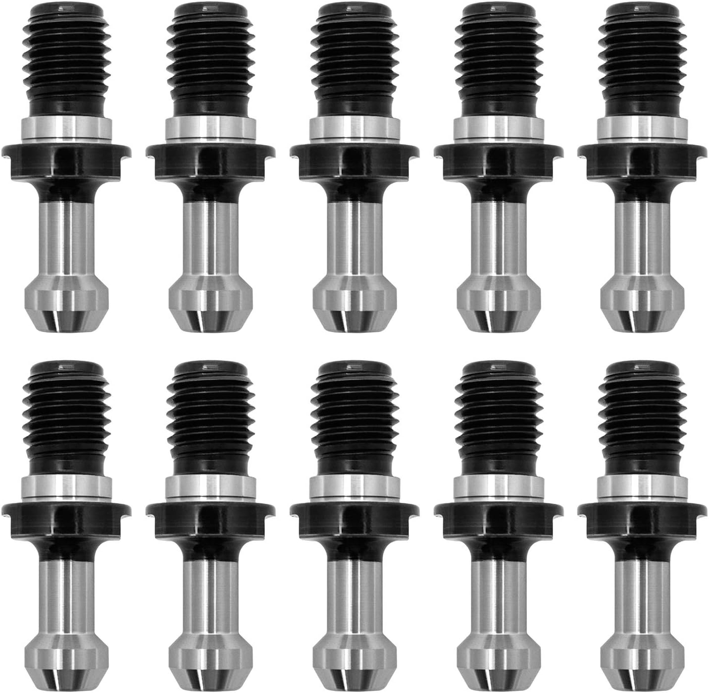 QWORK 10Pcs CAT40 45°Pull Stud Retention Knob for HAAS CAT 40 CNC Tool Holder Replace# 202-5925