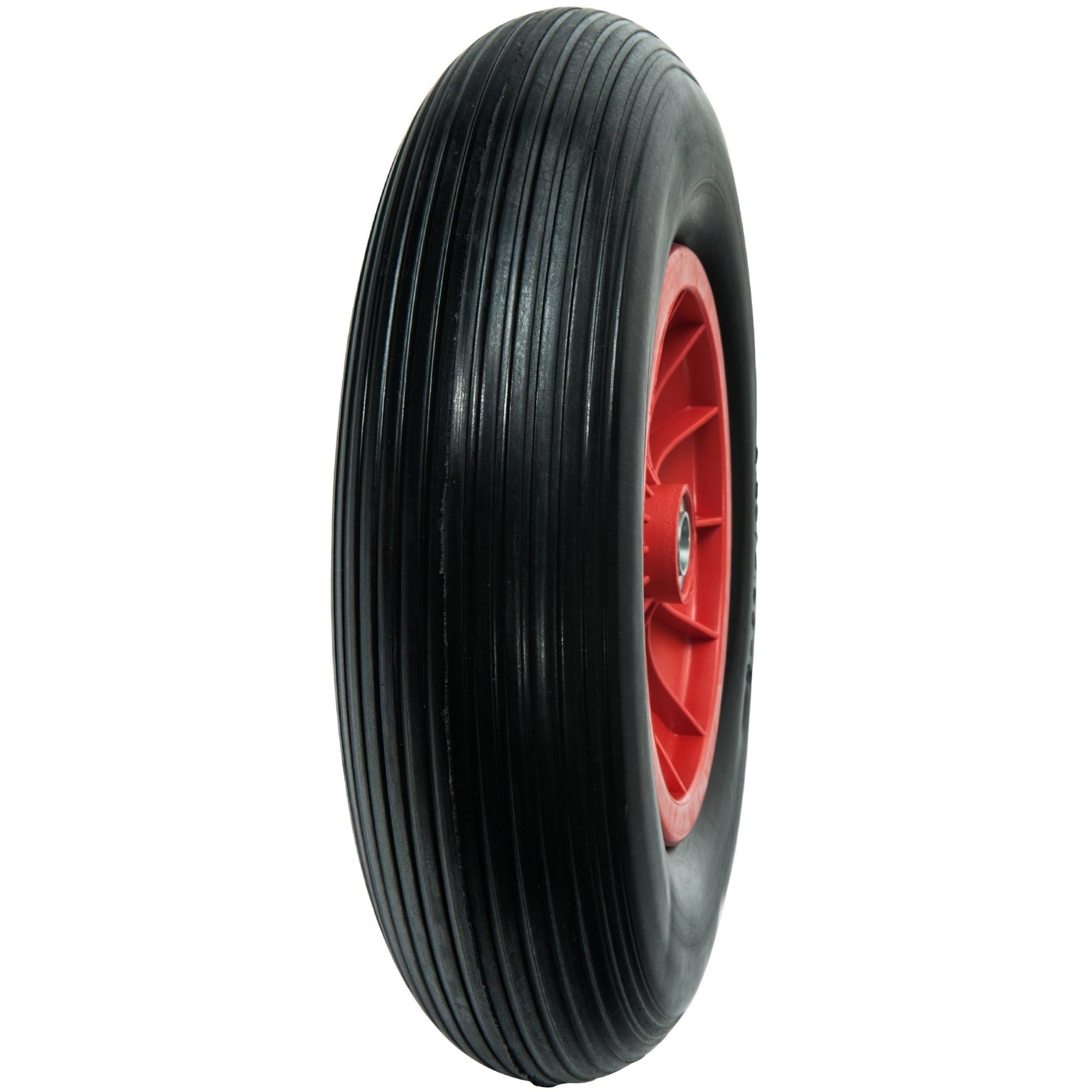 WERKA PRO - 10356 - Roue Increvable 15" - Diam 385 x 75 mm - Alésage 25 mm - pour Brouette ou Remorque Jardin