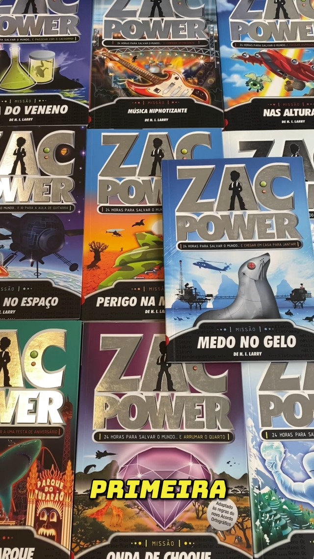 英語児童書　Zac Power シリーズ 7冊セット Zac Power 7. Aventura no Espaço | Amazon.com.br