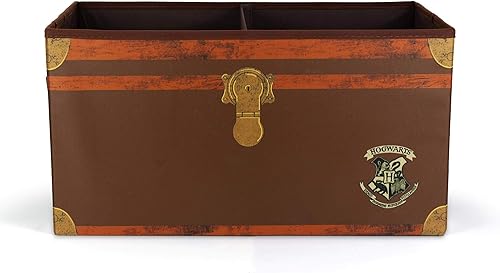 Miniatura 1 de Harry Potter Hogwarts - Baúl de almacenamiento plegable de 24 pulgadas, contenedor de cesta de tela, organizador de cubos con asas, organizador de