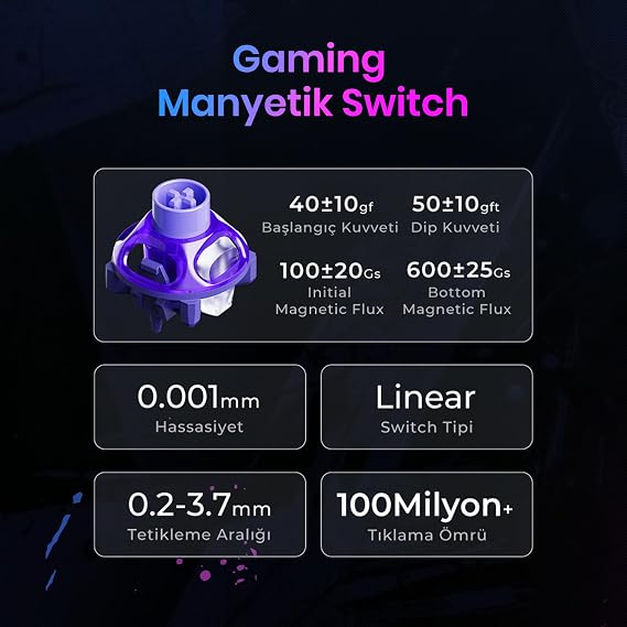 Gravastar V75 Manyetik Kablolu Gaming Klavye, XPro Kablosuz Optik Mouse ve Mousepad Oyuncu Seti (Stealth Black)