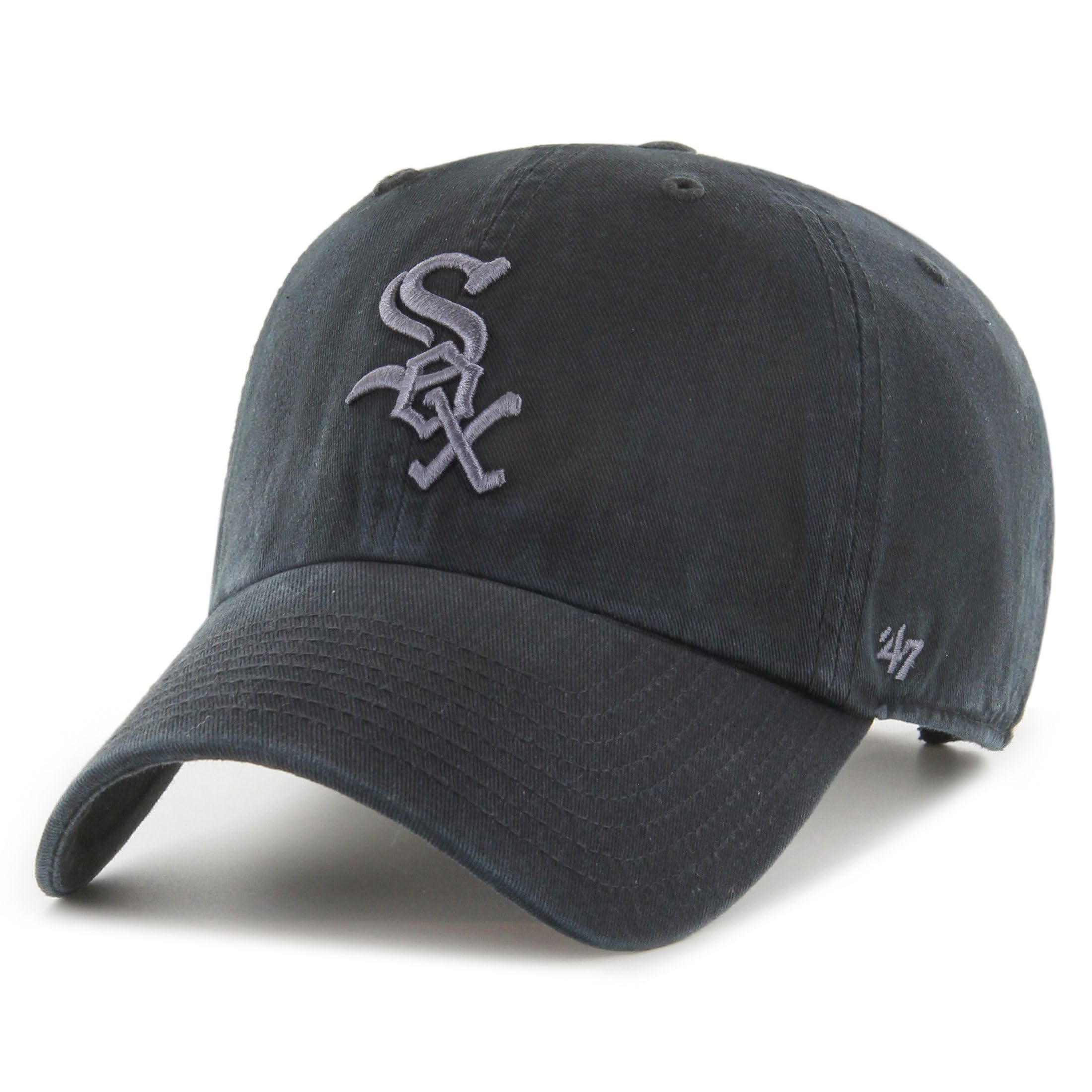47 Chicago White Sox MLB Loop Label Clean Up Black Adjustable Cap