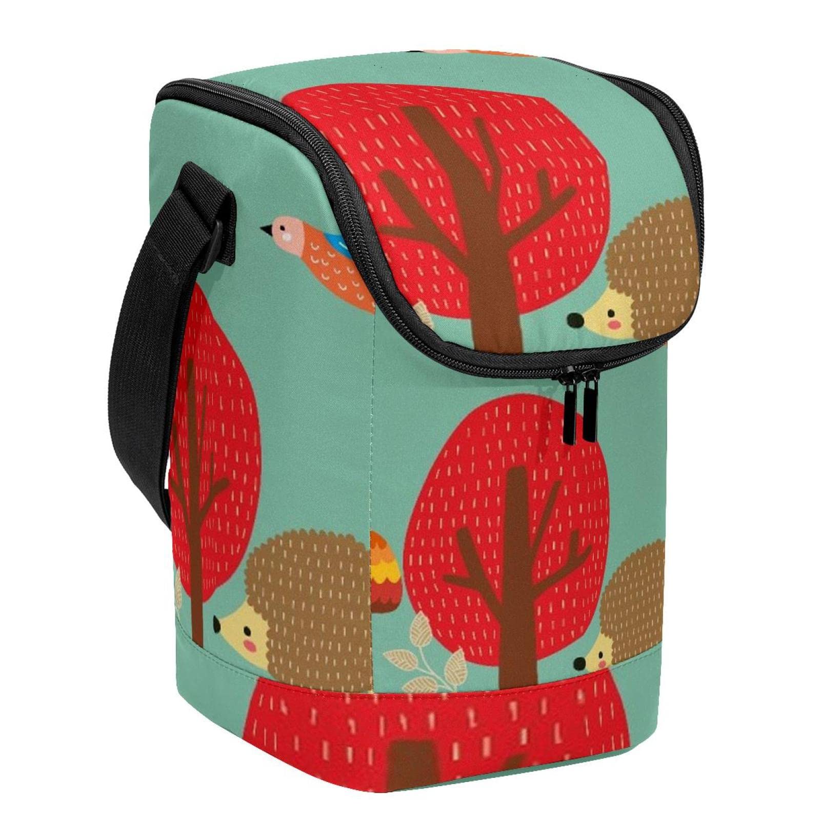 Bolsa de almuerzo para hombres y mujeres con diseño de dibujos animados y aislamiento térmico