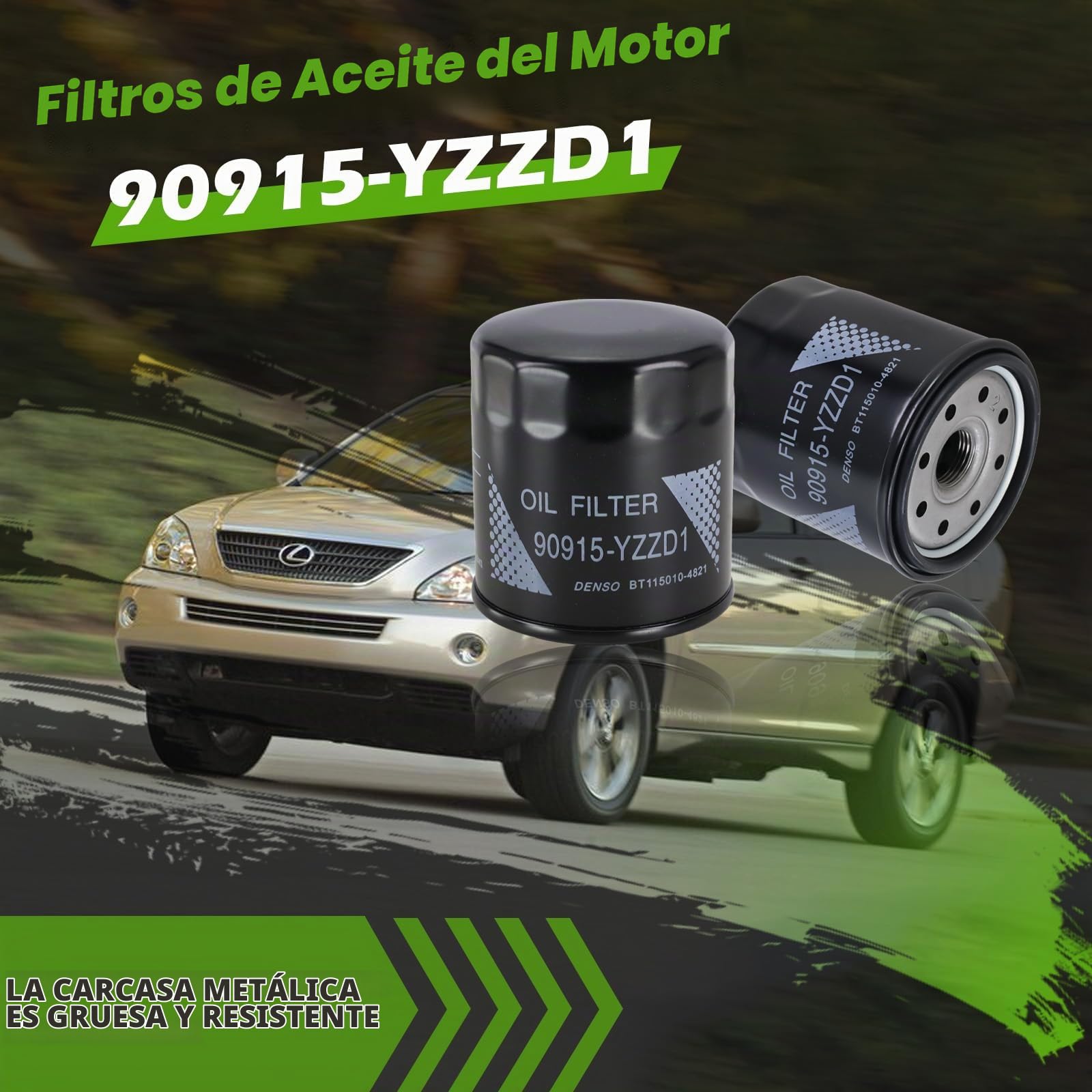 Amazon.com: Kefly 90915-YZZD1 Filtros de aceite de motor 90915