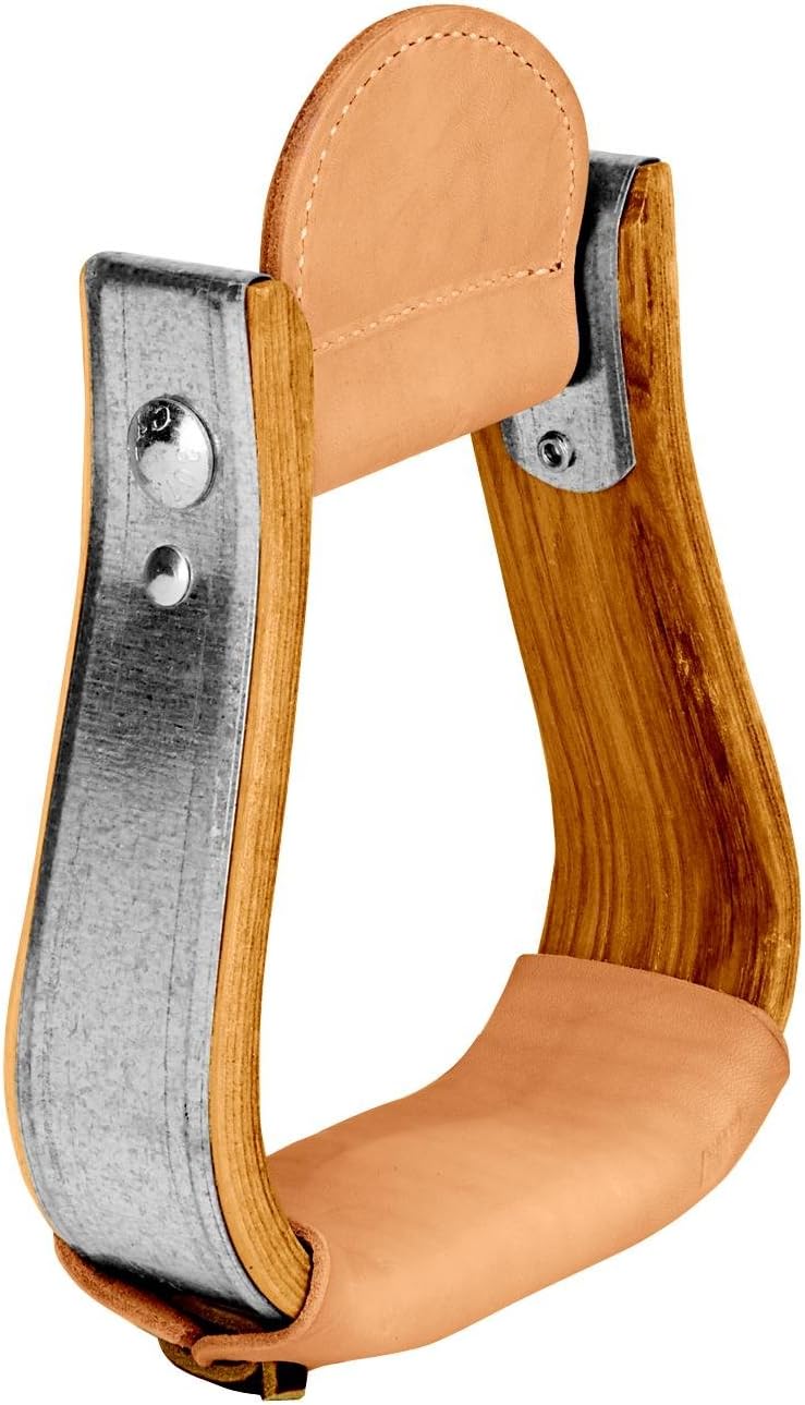WEAVER Wooden Visalia Stirrup w/Treads 5.25 W 3