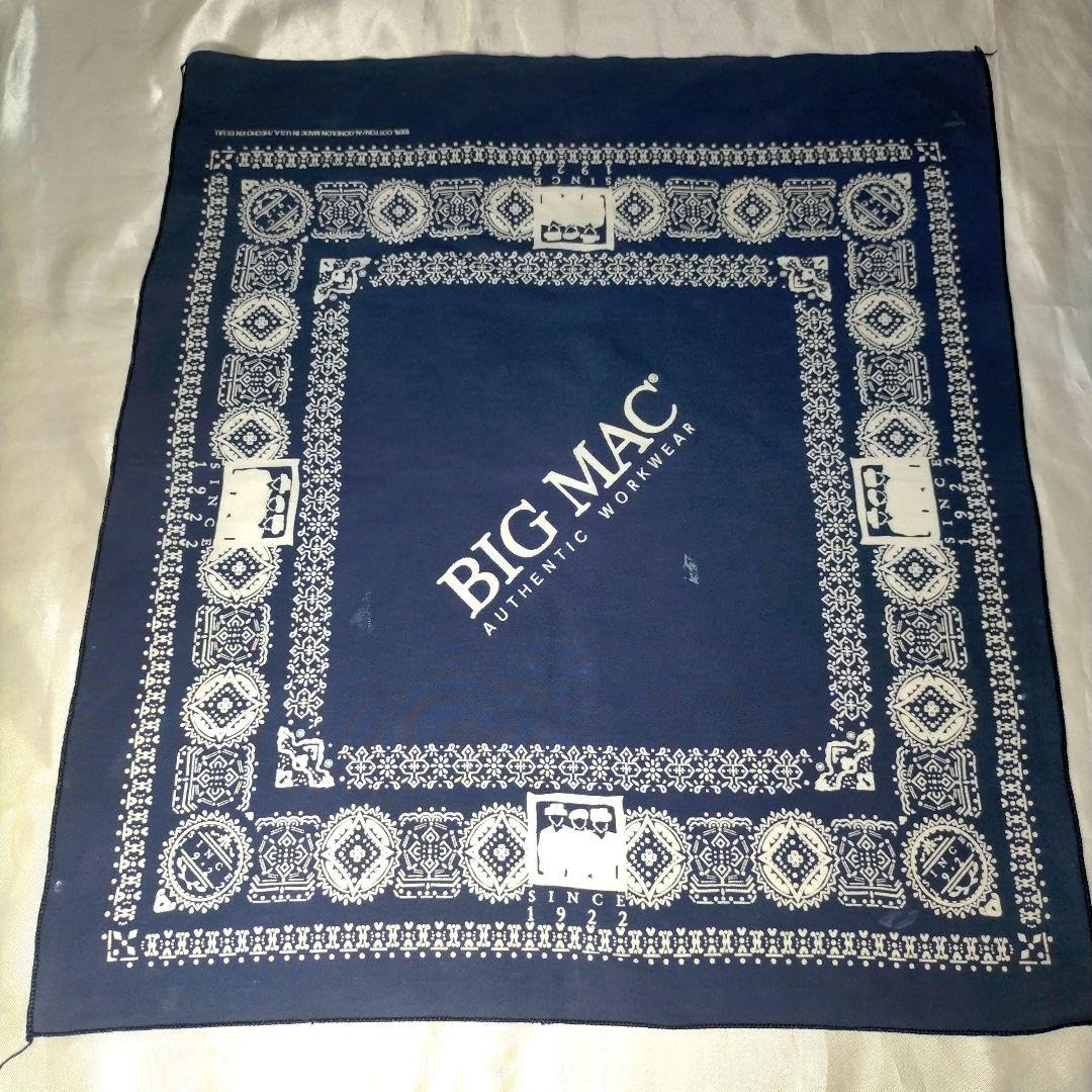 ✨60s✨ヴィンテージ★バンダナ★BIG MAC★USA製★ビッグマック Amazon.co.jp: 60sヴィンテージバンダナBIG MACUSA製ビッグマック