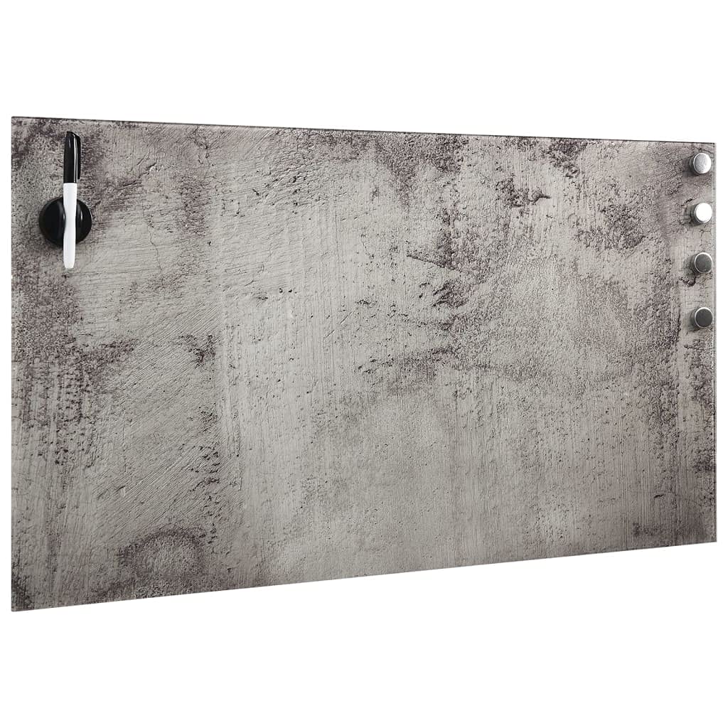 vidaXL Pizarra Magnética de Pared, Pizarra con Borrador Imanes, Tablero Magnético de Notas, Pizarra para Oficina Escuela, Vidrio 100x60 cm