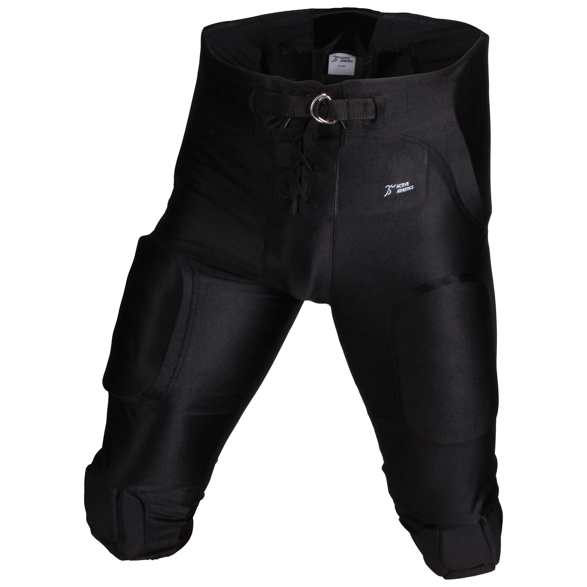 Pantaloni da gioco All In One Spandex 7 Pads, taglia M, colore: Nero