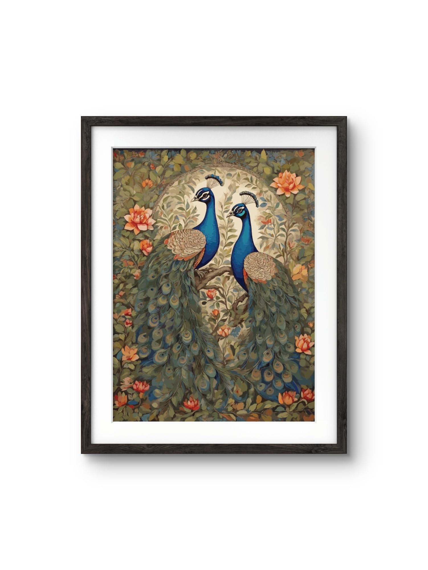 GravityEffects - Vastu Peacock Wall Art Painting, Digital Painting in Frame, Trendy Office, Home Decor, Prosperity Painting (Black, 11.5x14.5 Inch Frame with Art Print) (B0D87GPDNL) Amazon Price History, Amazon Price Tracker