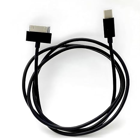 USB C to 30 Pin Cable, 3ft Type-C to 30-Pin Sync Adapter and Charger (Black)