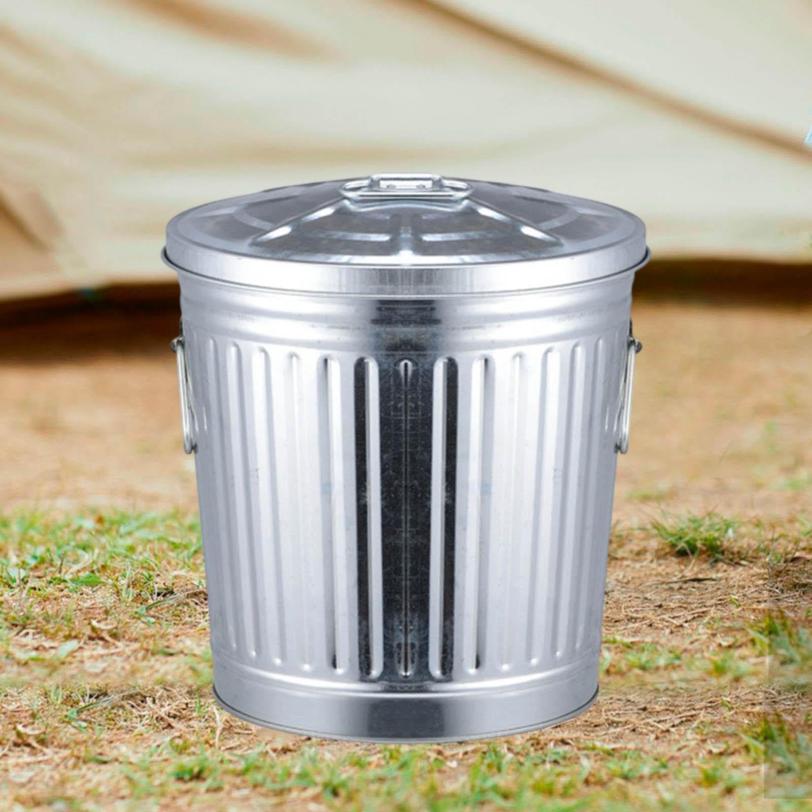 Compostiera Da Esterno 25L Ferro Coperchio