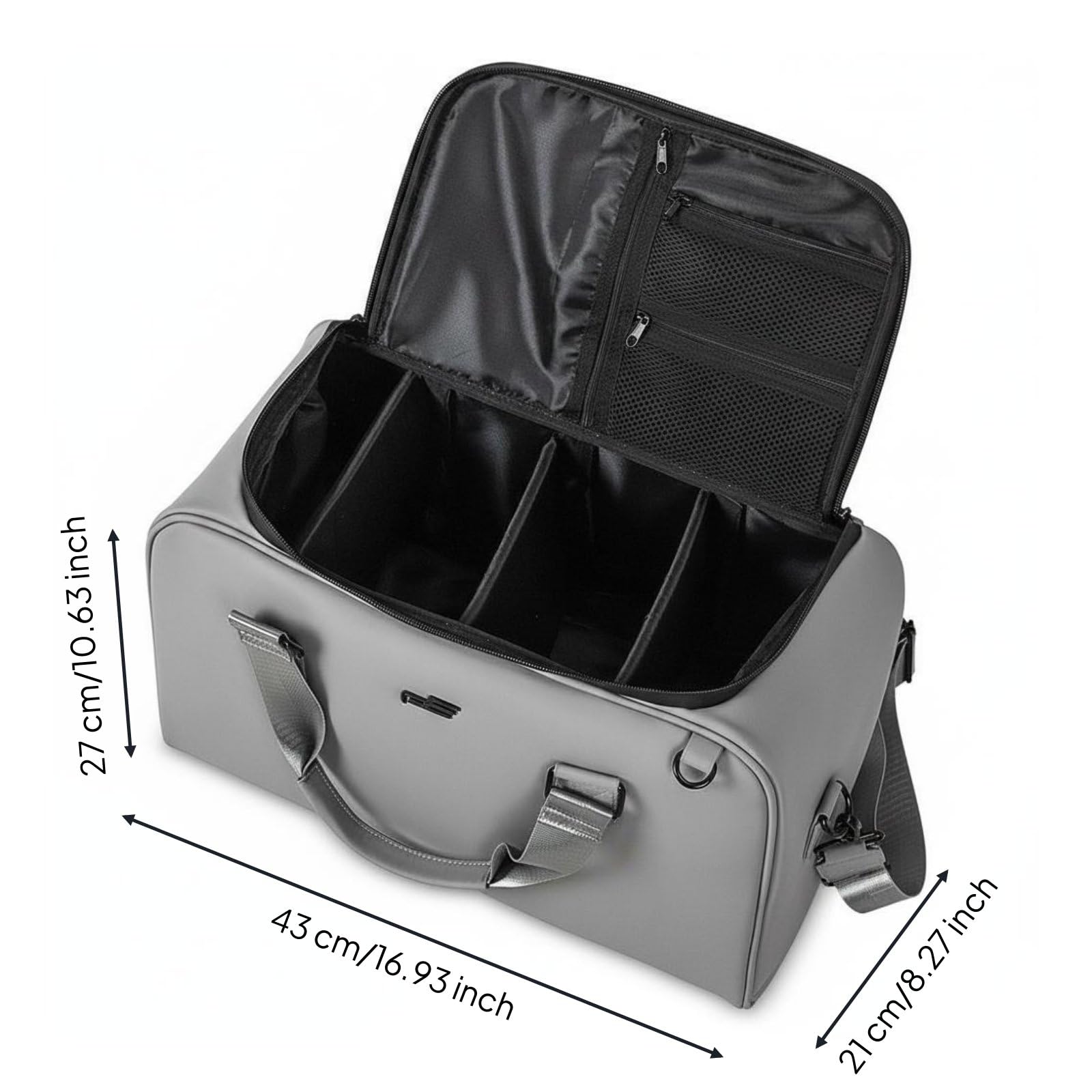 Gralara Golf Organizer Abbigliamento Borsa da Viaggio Borsone Golf Sacca Sportiva con Compartimento Scarpe E Divisorio Amovibile in Pelle Adatto a Trasferte Professionali Weekend Allenamenti Club