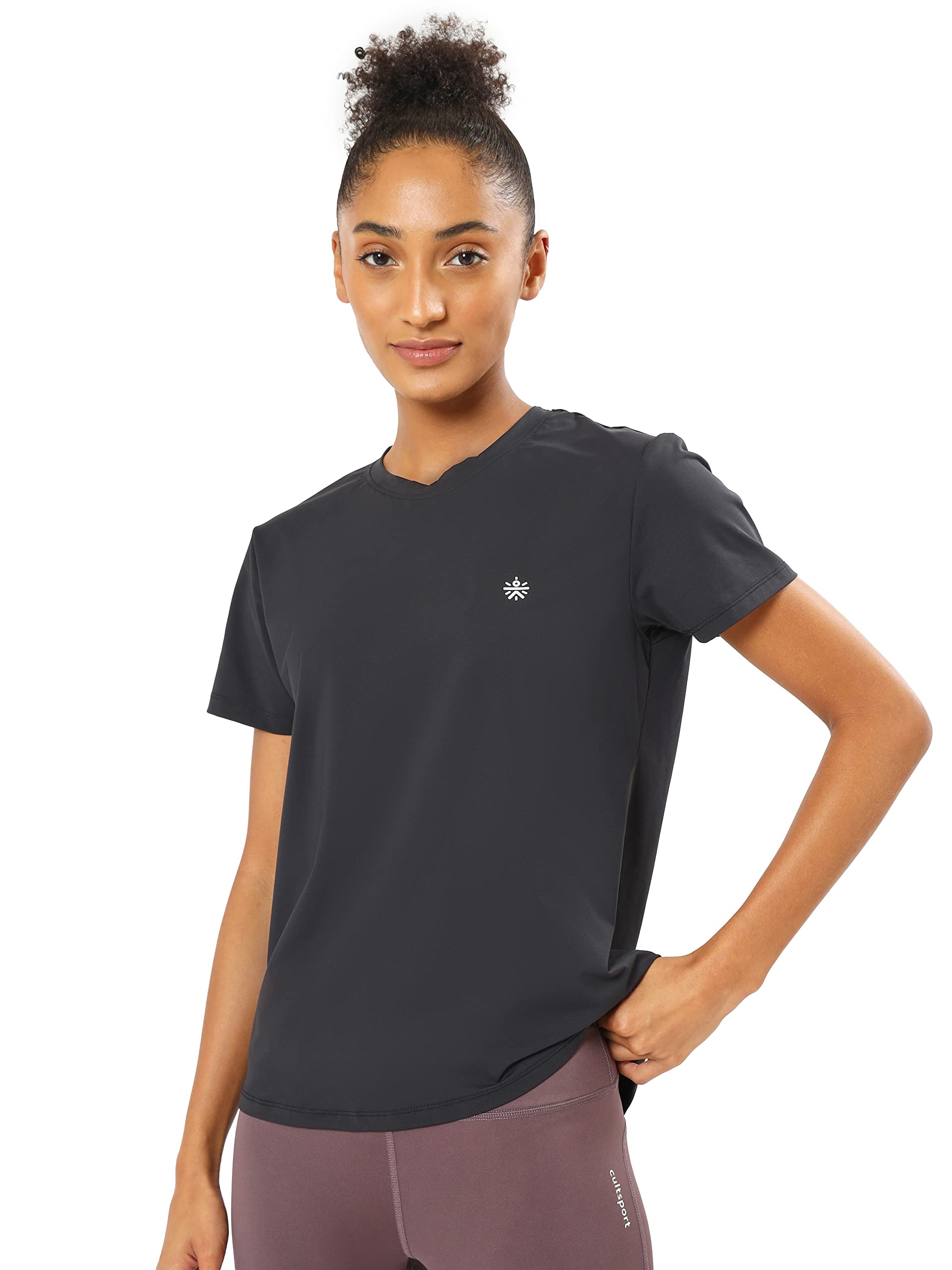 cult | Round Neck Gym Athleisure T Shirt for Women-picture-17
